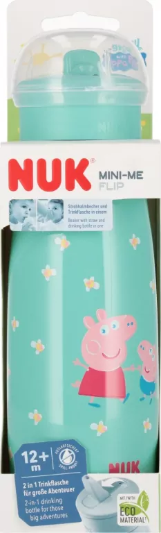 NUK. Mini-Me. Kubek. 450 ml. 12 miesięcy. Świnka Peppa - tantis.pl