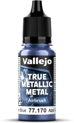 Vallejo: 77.170 - True Metallic Metal - Airbrush - Ultramarine Blue (18 ml)