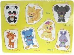Układanka Puzzle drewniane zwierzątka