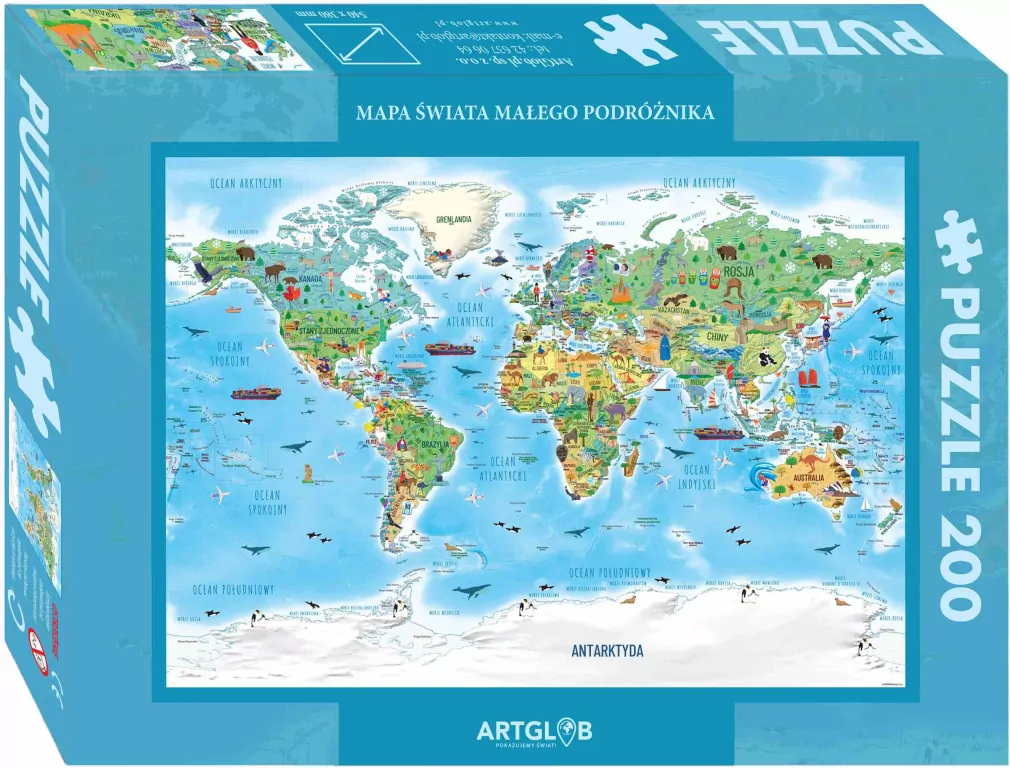 Puzzle 200 - Świat Małego Podróżnika - tantis.pl