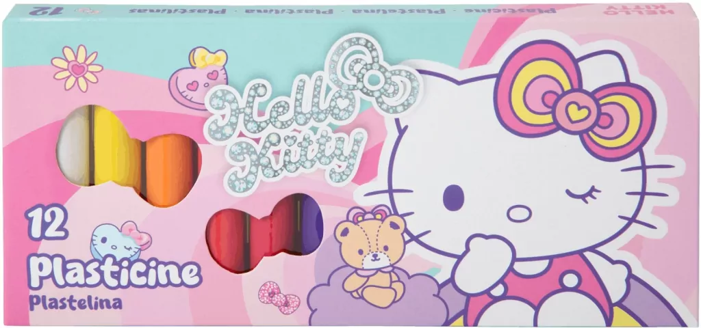Plastelina Hello Kitty Pink 12 kolorów - tantis.pl
