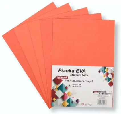 Pianka standard A4 Eva pomarańczowa