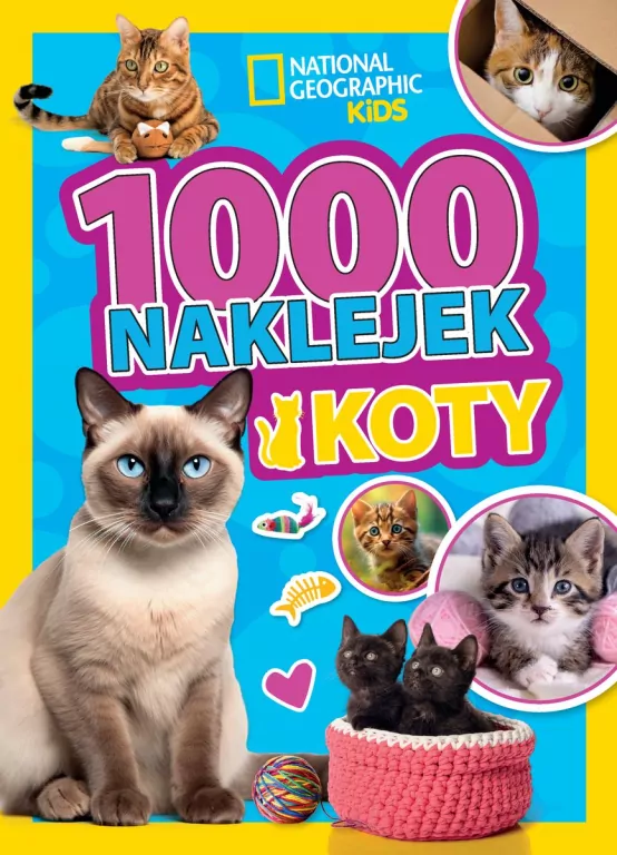 1000 naklejek. Koty. National Geographic Kids - tantis.pl