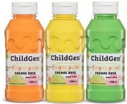 Farby do malowania palcami 3x350ml